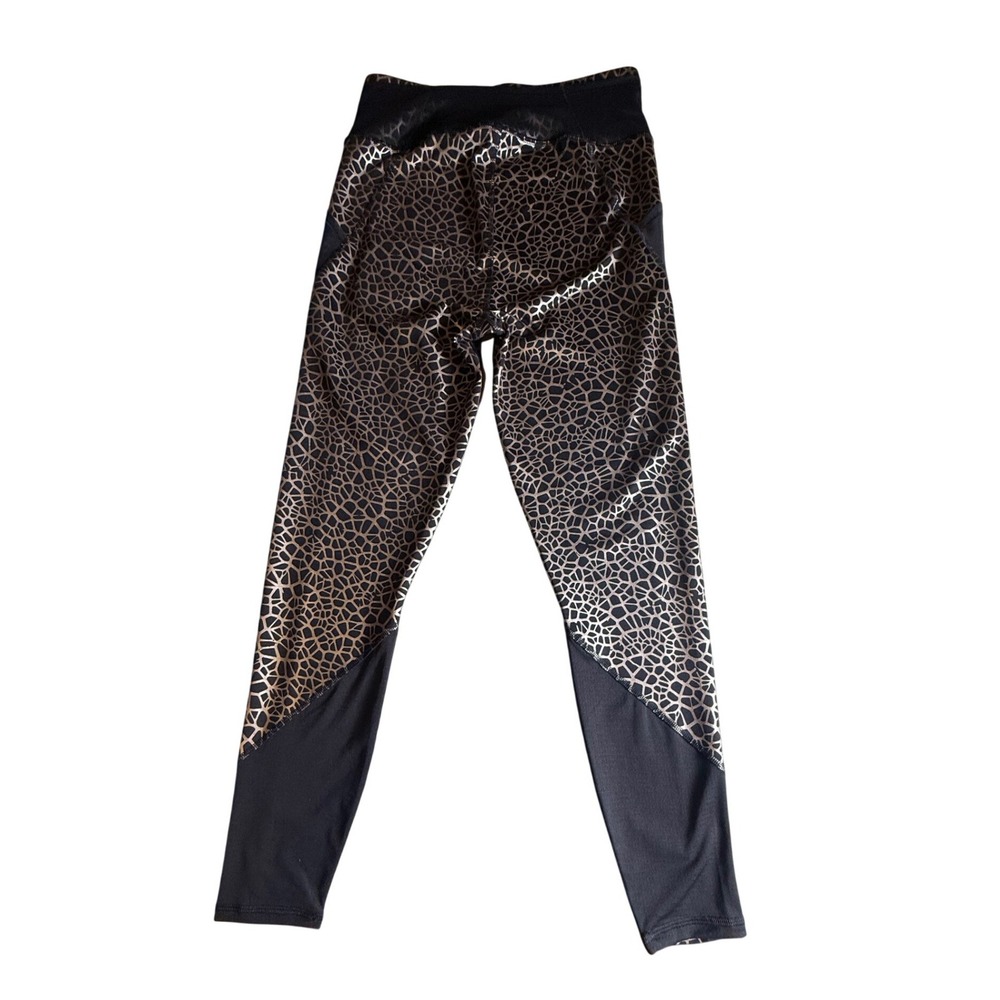 Puma Train PWR Shape 7/8‎ Leggings Womens Size S Rose Gold Giraffe Print-971